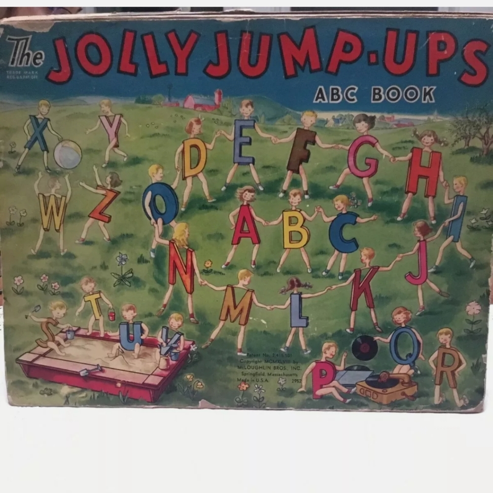 The Jolly Jump-Ups ABC Pop Up Book 1948 Antique